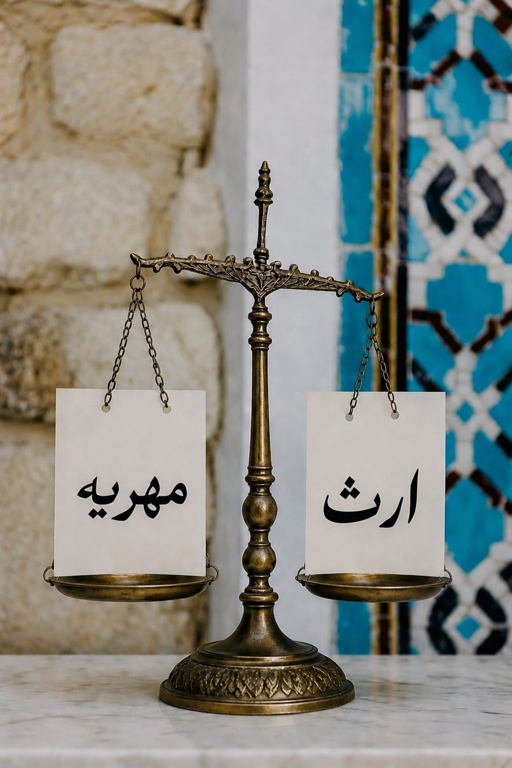 به شوهرم ارث رسیده، میتونم مهریه‌ام رو از روش بردارم؟